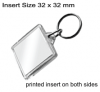 Clear Acrylic Keyring QB-U1