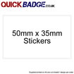 Custom Stickers 50x35mm (15 per sheet)