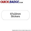 Custom Stickers 67x22mm (20 per sheet)