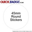 Custom Stickers 45mm (15 per sheet)