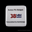 38mm (1 1/2 inch) Square Custom Pin Badges