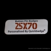 25mm x 70mm Custom Rectangle Pin Badges