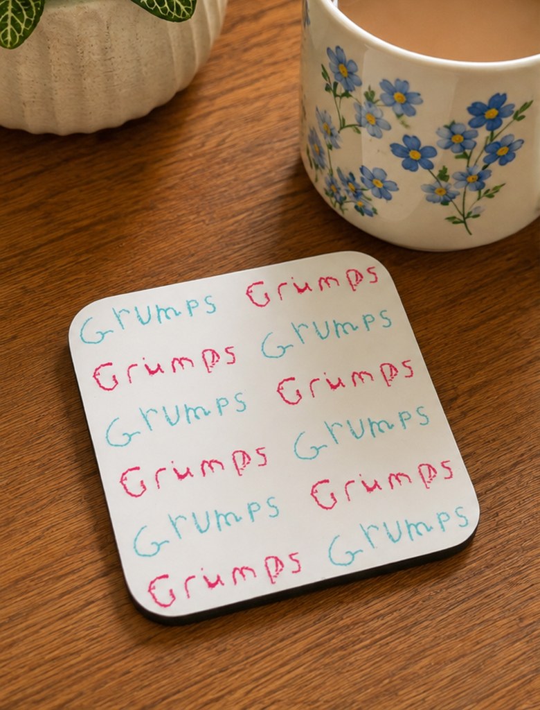custom printed 9cm square coaster