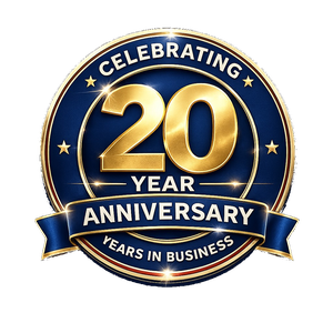 Celebrating 20 year anniversary — years in business