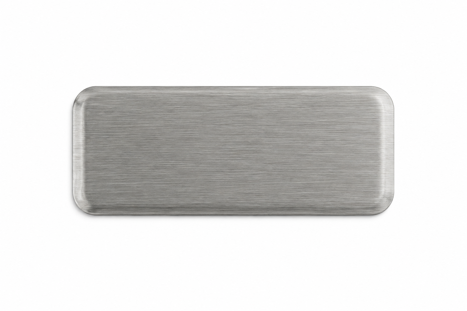 Quickbadge product — Brushed Silver