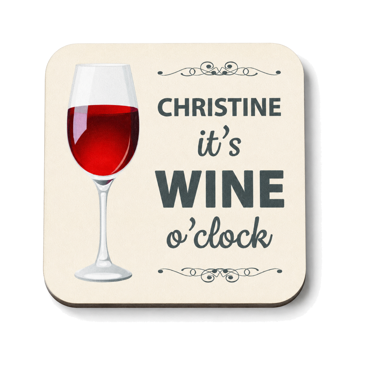 Quickbadge product — Red Wine - Square