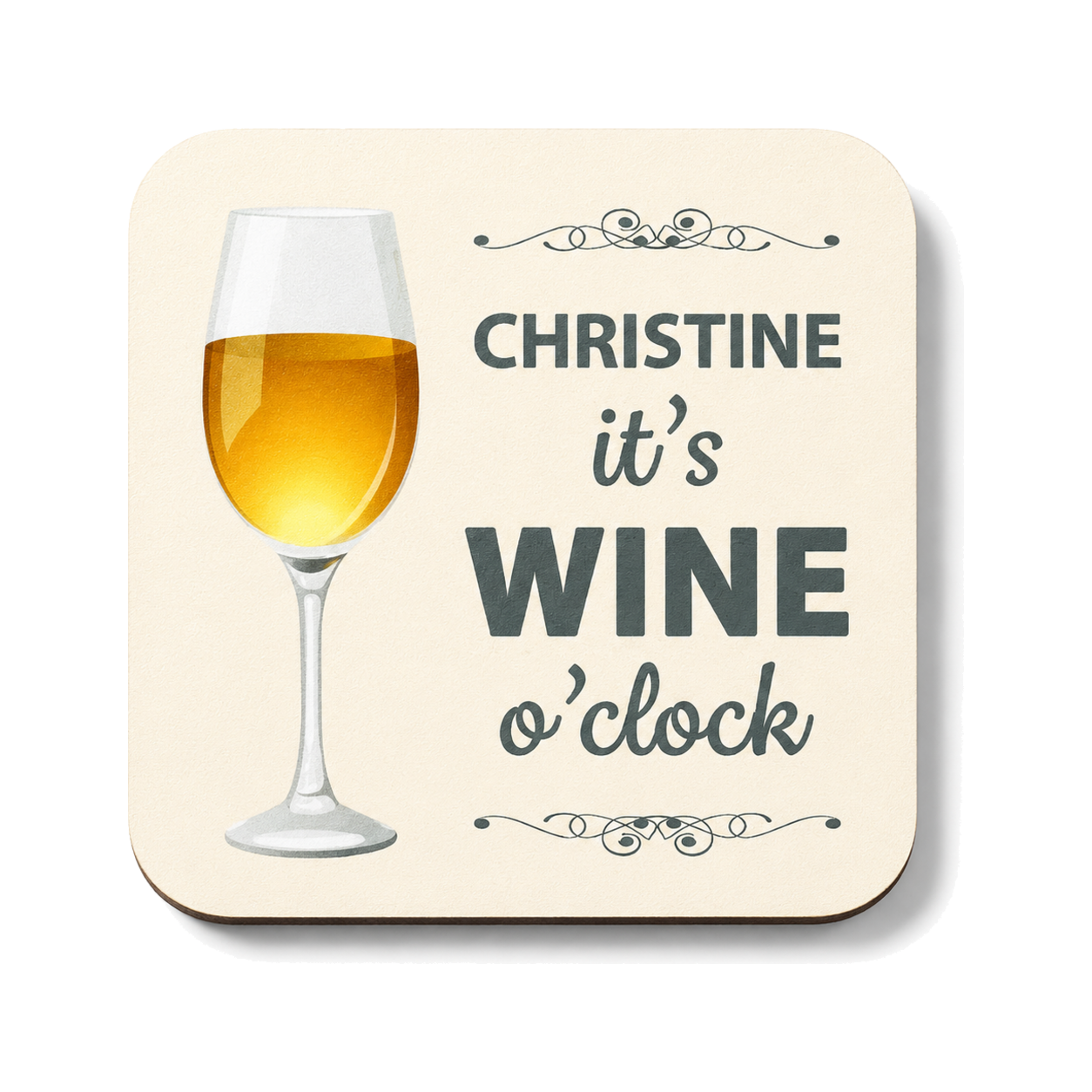 Quickbadge product — White Wine - Square