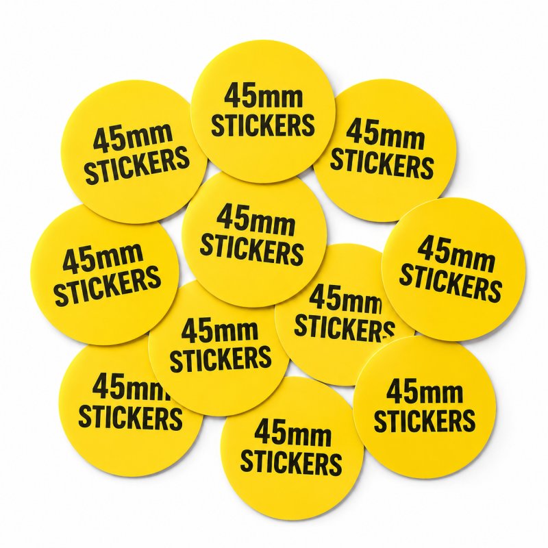 Custom Paper Stickers 45mm Round