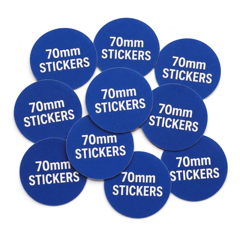 Custom Paper Stickers 70mm Round