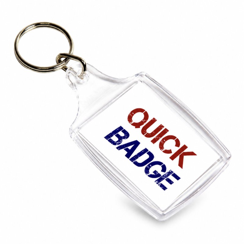 Clear Acrylic Keyring QB-A5