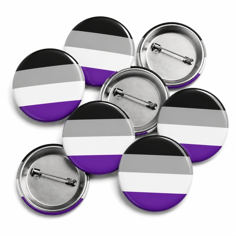 Asexual Button Pin Badge