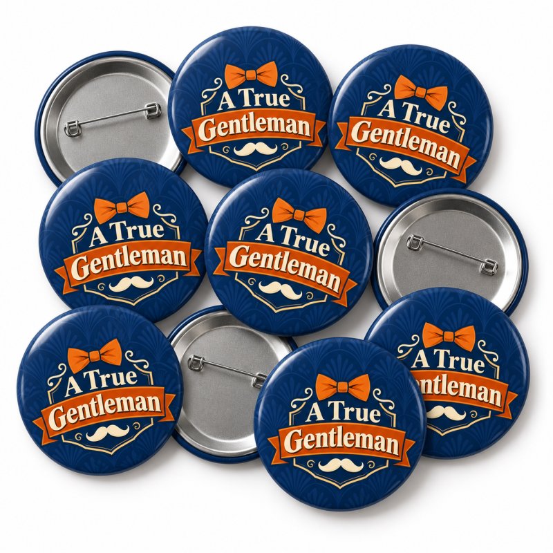 A True Gentleman Celebration Badge