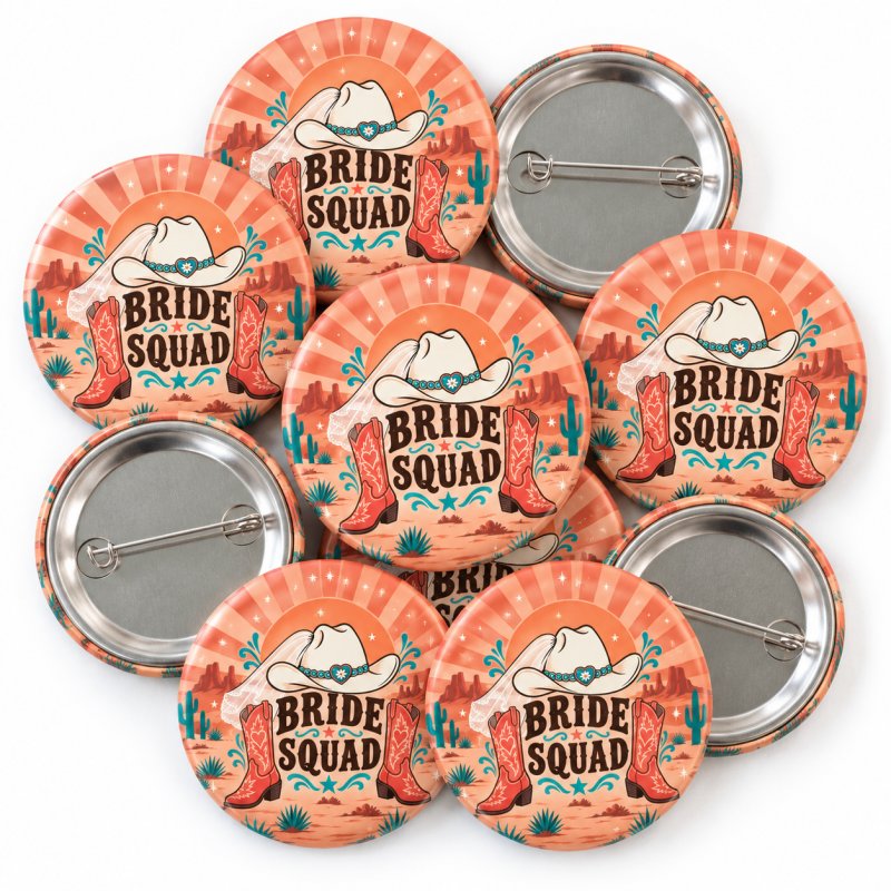 Bride Squad Cowgirl Hen Party Badge
