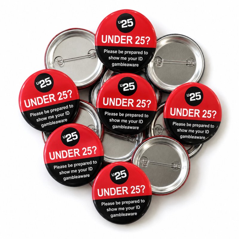 Challenge 25 Pin Badges - gambleaware