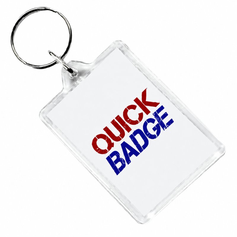 Clear Acrylic Keyring QB-C1