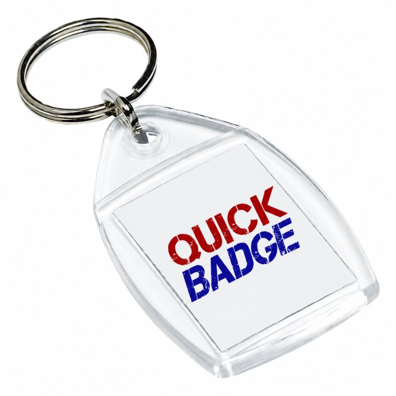 Clear Acrylic Keyring QB-P5
