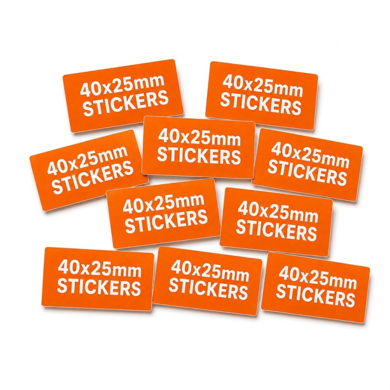 Custom Paper Stickers 40x25mm
