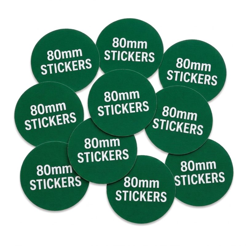 Custom Paper Stickers 80mm Round