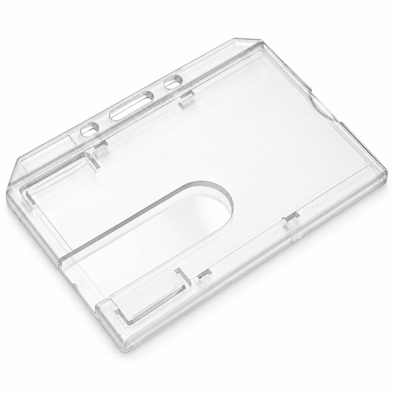 Enclosed Rigid ID Card Holder - Landscape