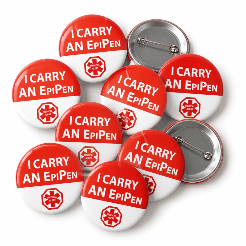 I Carry an EpiPen Badge