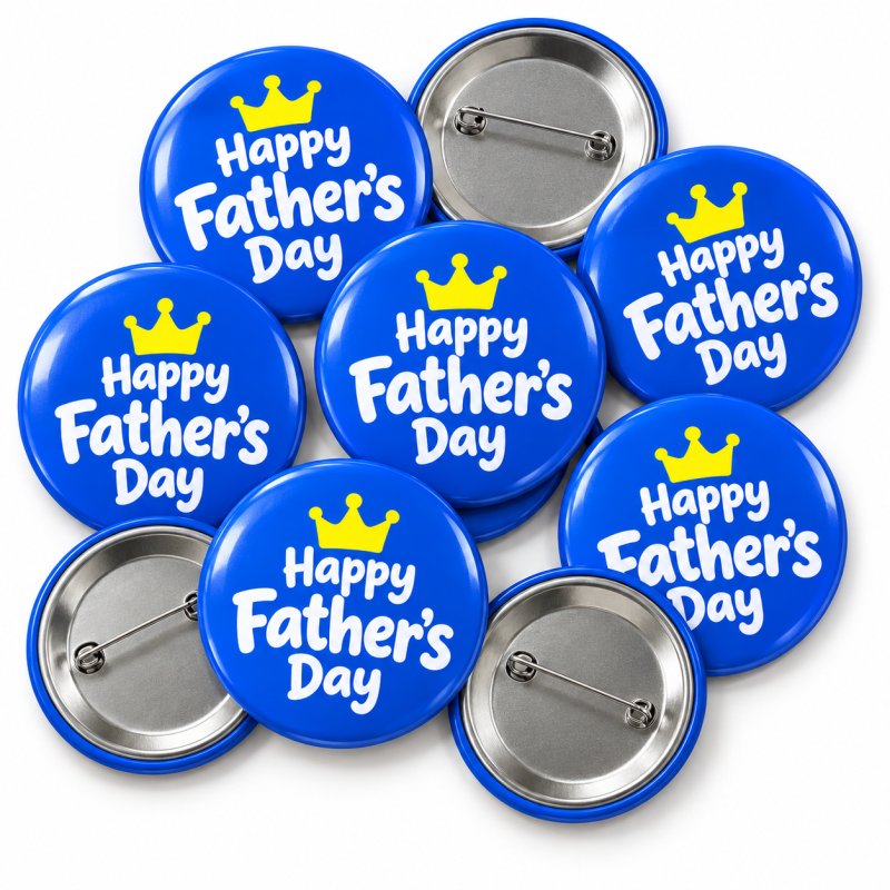 Happy Father’s Day Crown Badge
