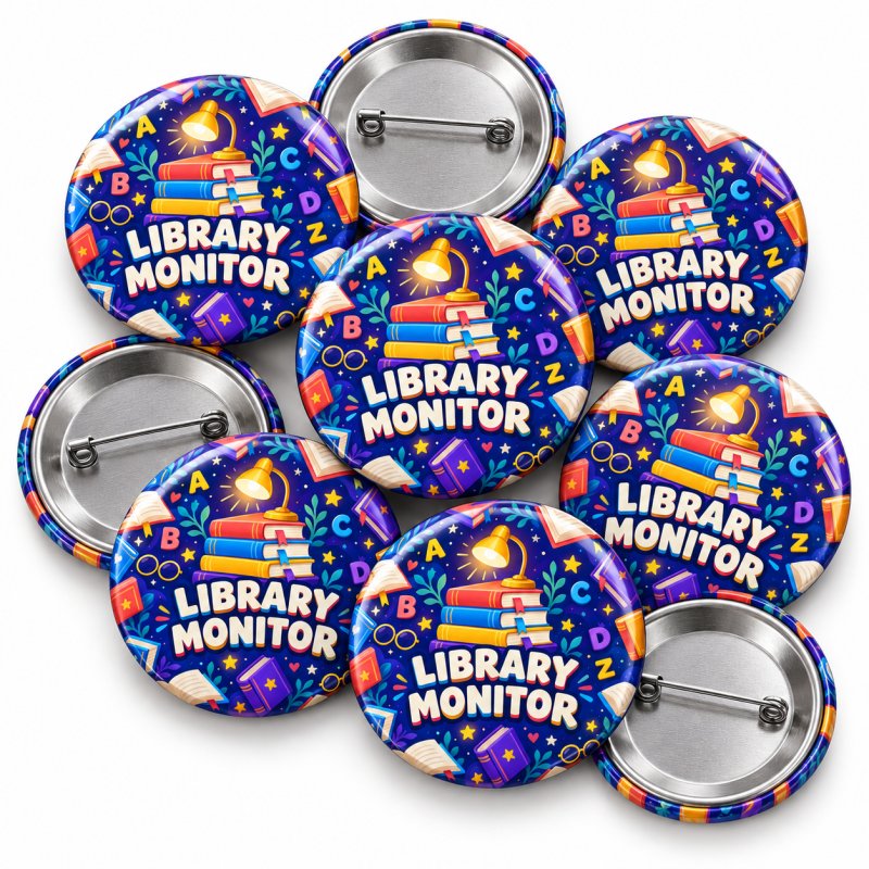 Library Monitor School Badge