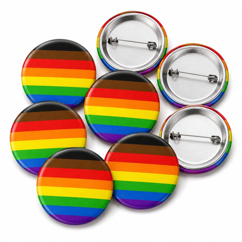 More Colour More Pride Button Pin Badge