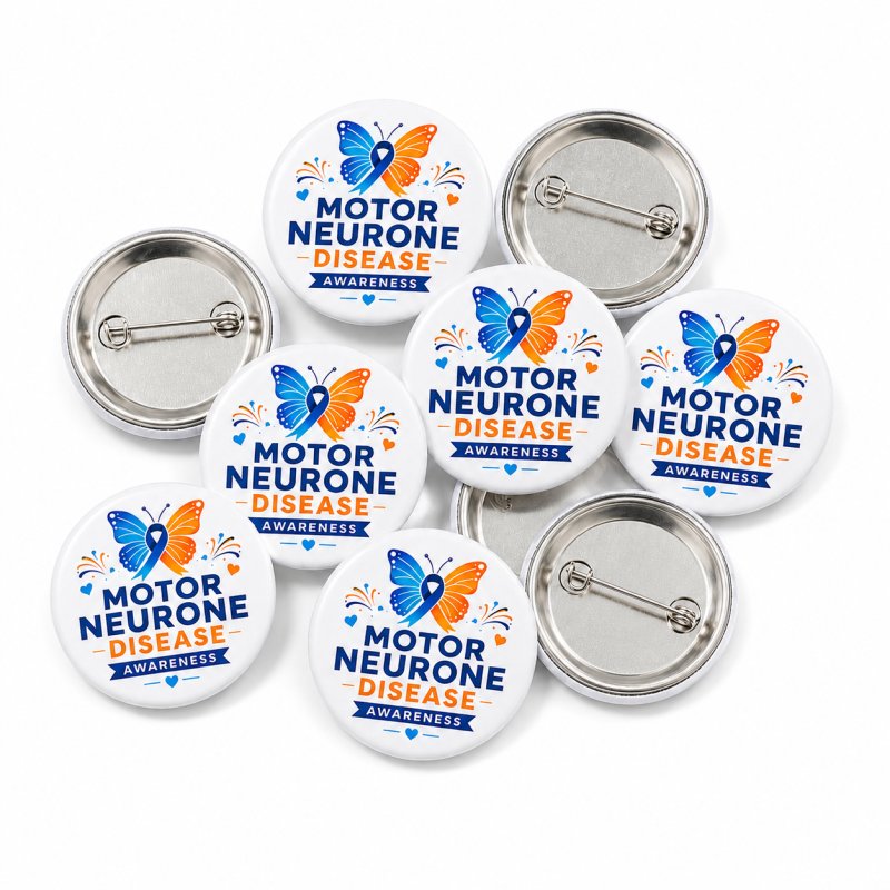 Motor Neurone Disease Awareness Button Pin Badge