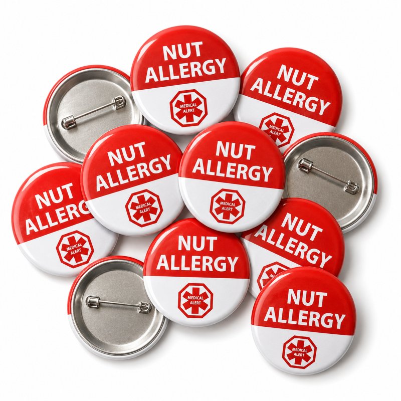 Nut Allergy Alert Badge