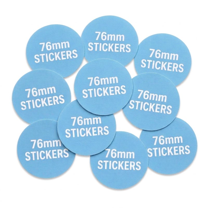 Custom Paper Stickers 76mm Round