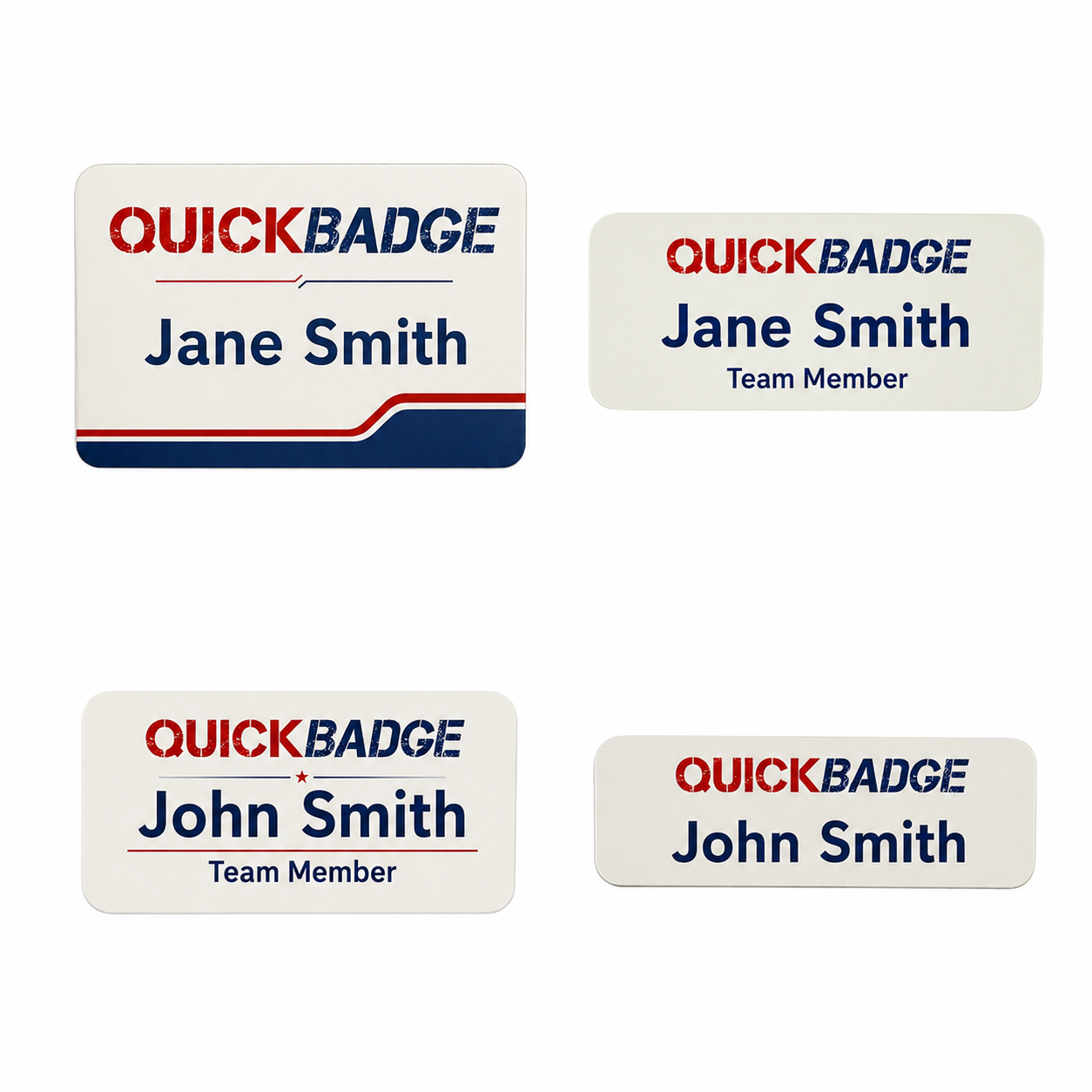 Plastic Name Badges