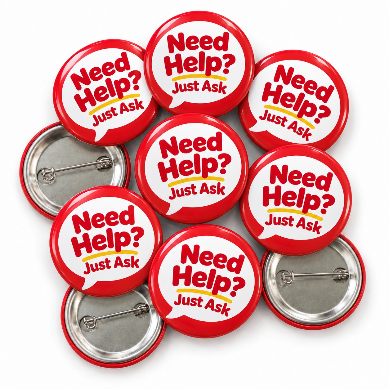 Need Help? Just Ask Staff Badges