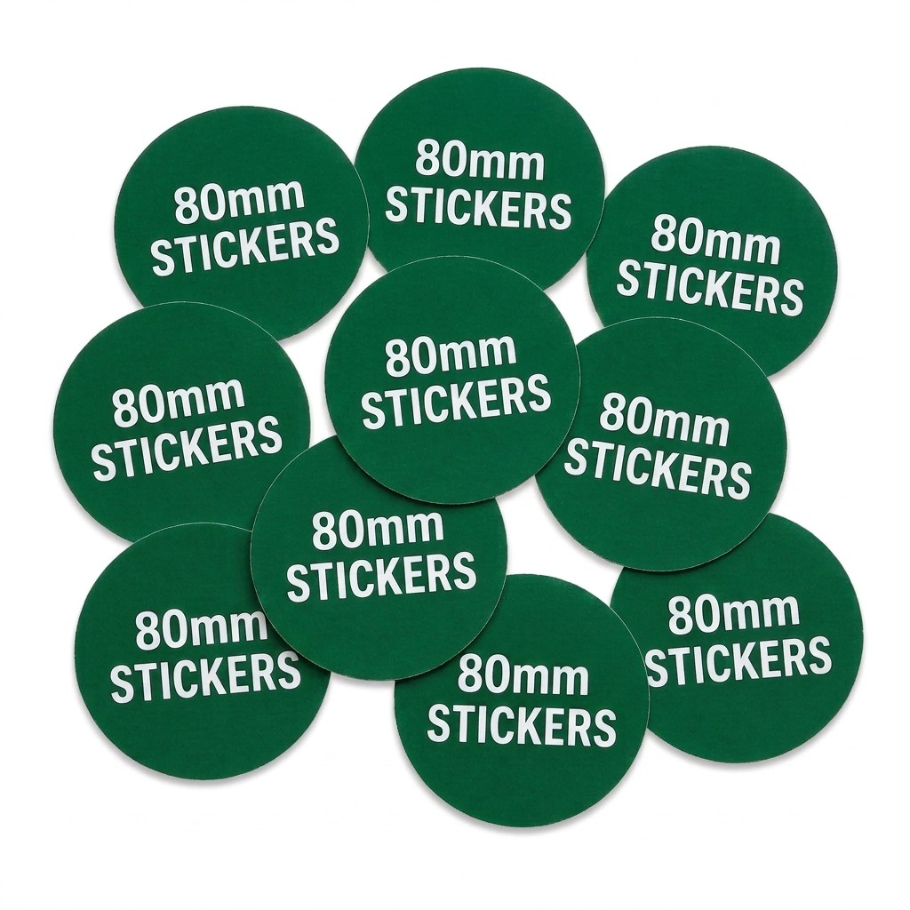 Custom Paper Stickers 80mm Round