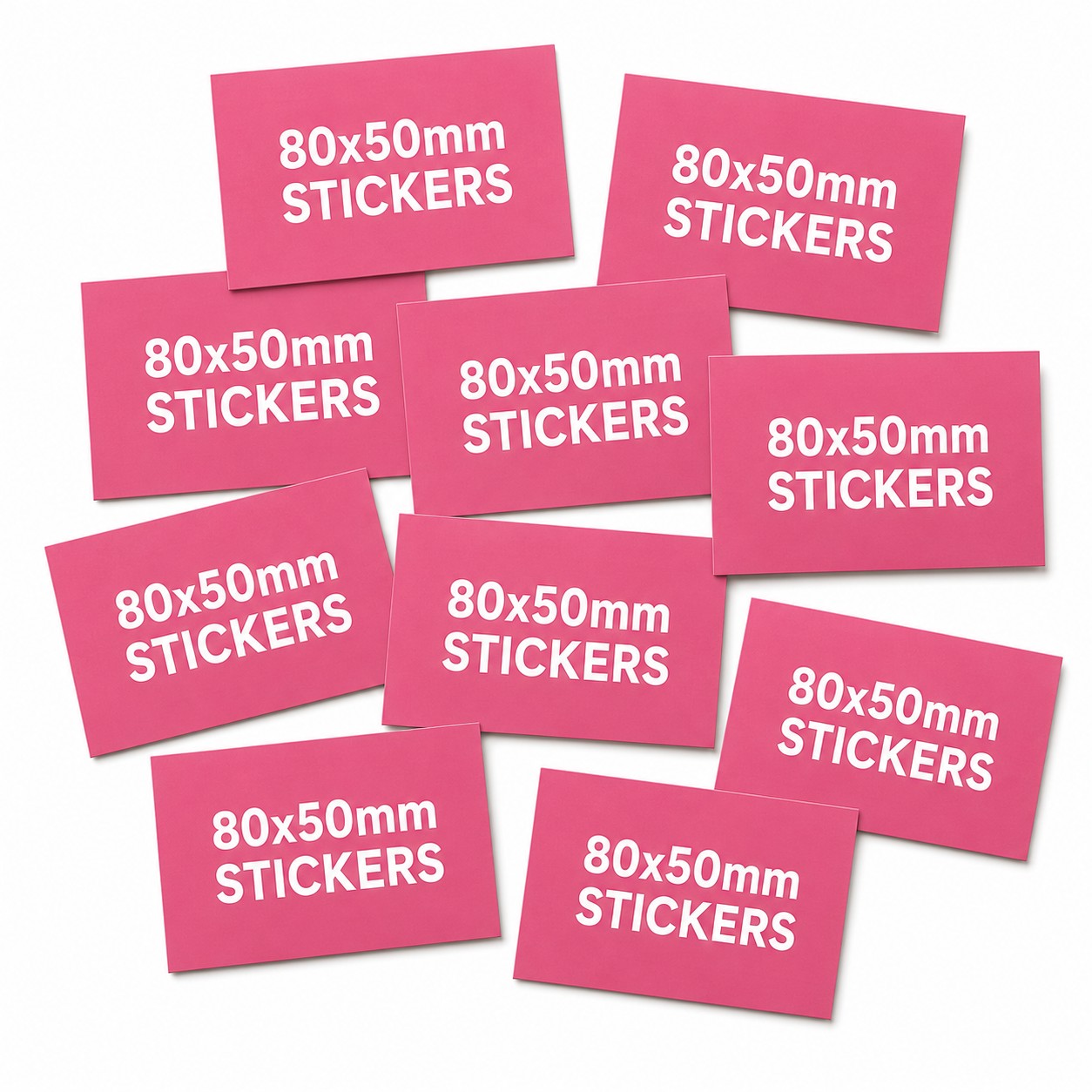 Custom Paper Stickers 80x50mm