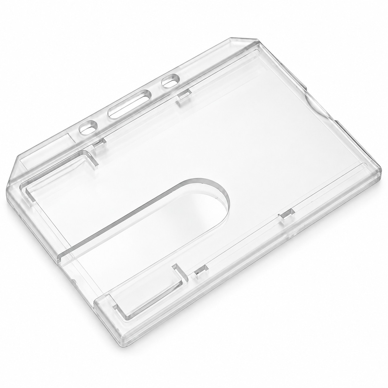Enclosed Rigid ID Card Holder - Landscape