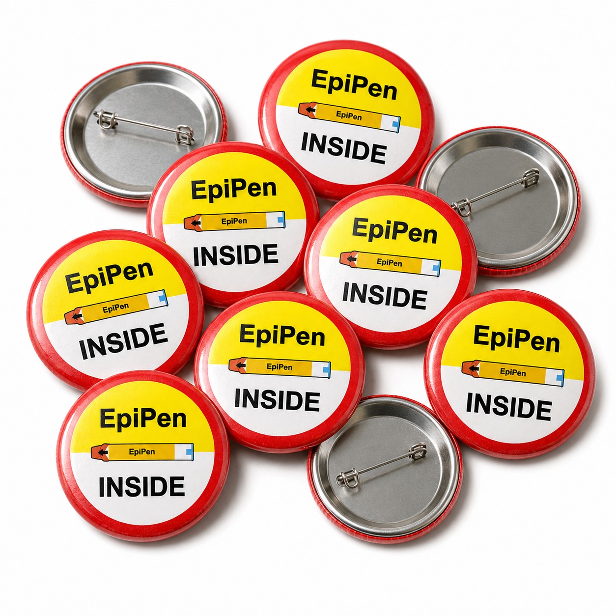 EpiPen Inside Button Pin Badge