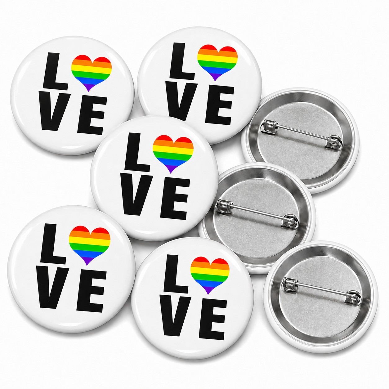 Love Button Pin Badge