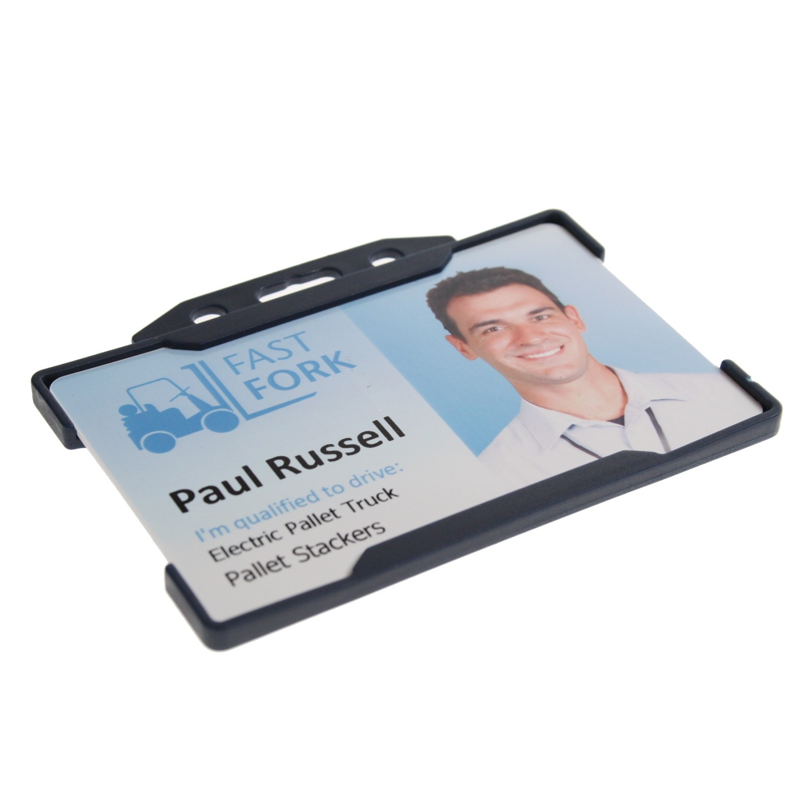 Open Faced Rigid ID Card Holder - Landscape