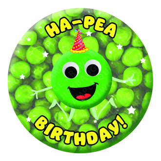 Ha-Pea Birthday Badge
