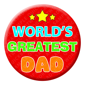 Worlds Greatest Dad Badge