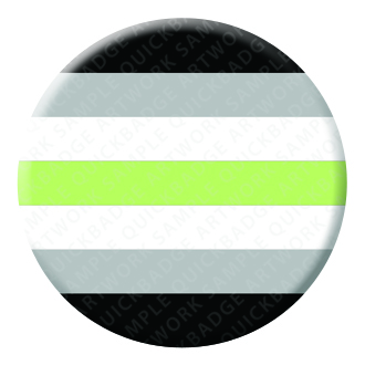 Agender Pride Button Pin Badge
