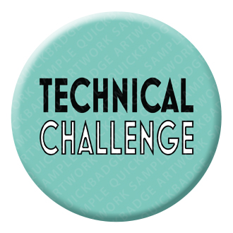 Technical Challenge Button Pin Badge