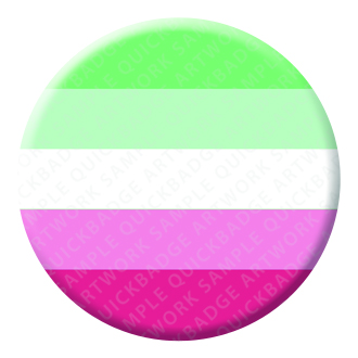 Abrosexual Button Pin Badge