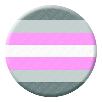 Demigirl Button Pin Badge