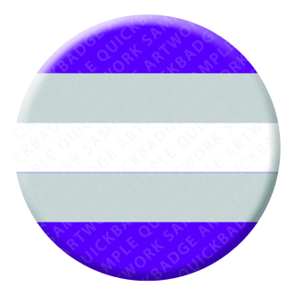 Graysexual Button Pin Badge