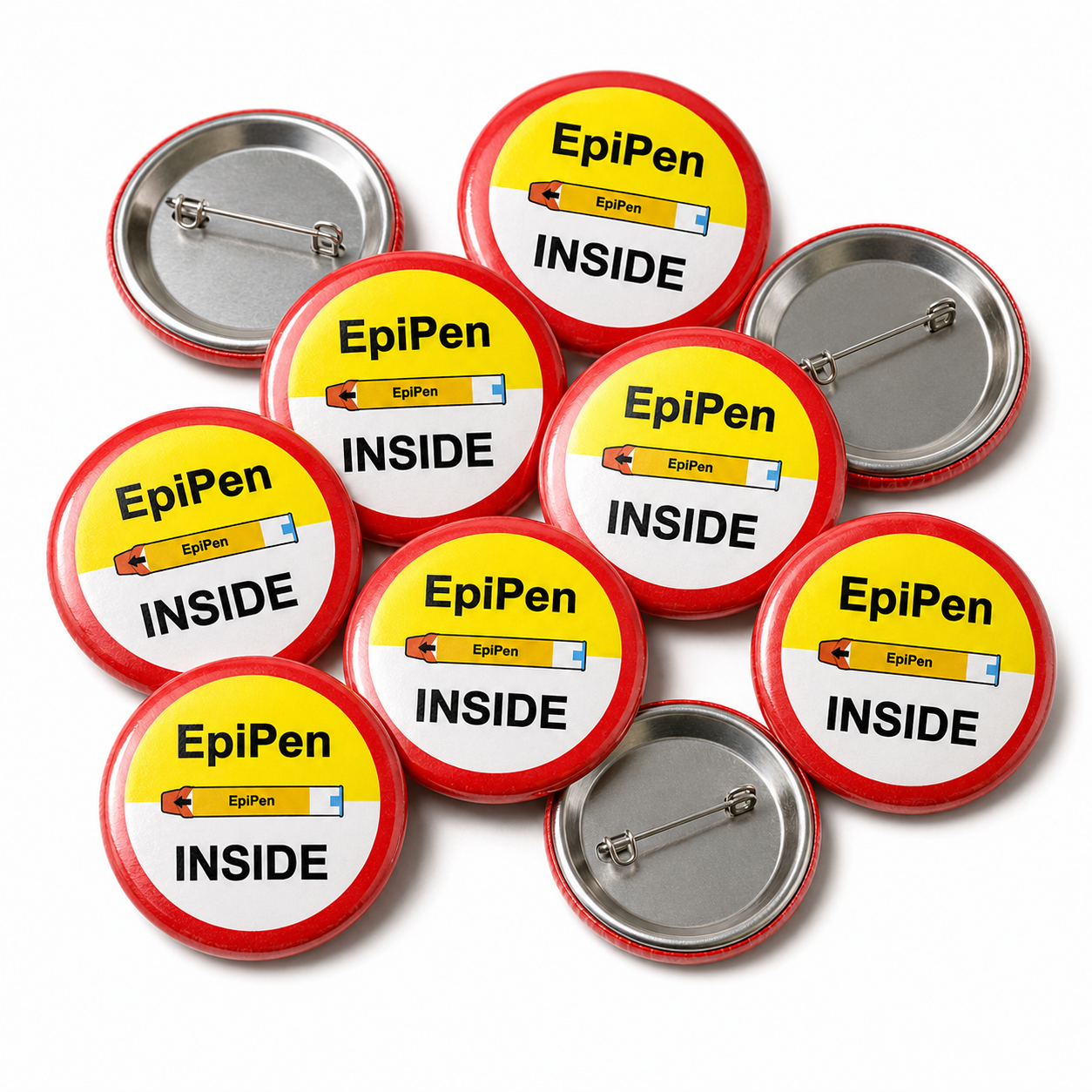 EpiPen Inside Button Pin Badge