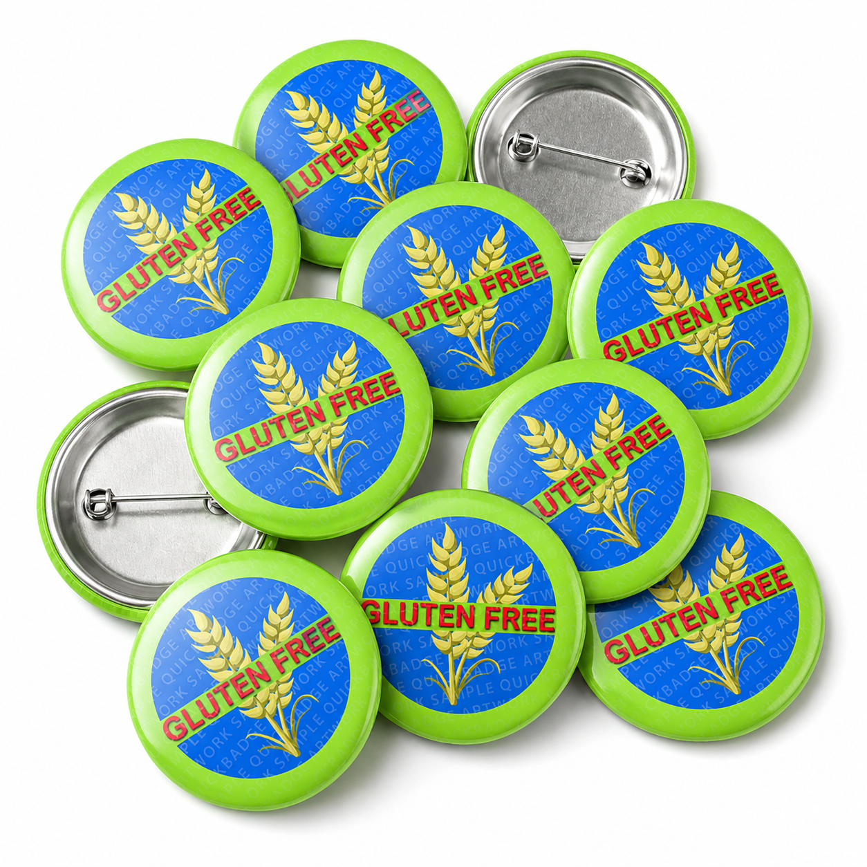 Gluten Free Button Pin Badge
