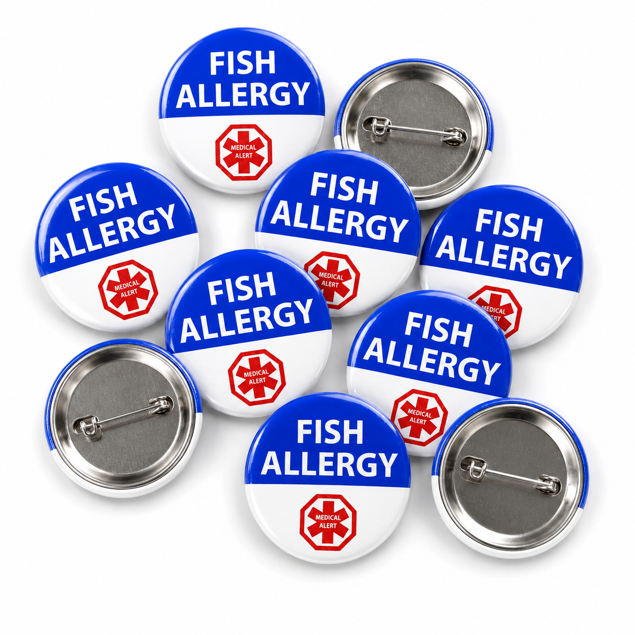 Fish Allergy Alert Badge