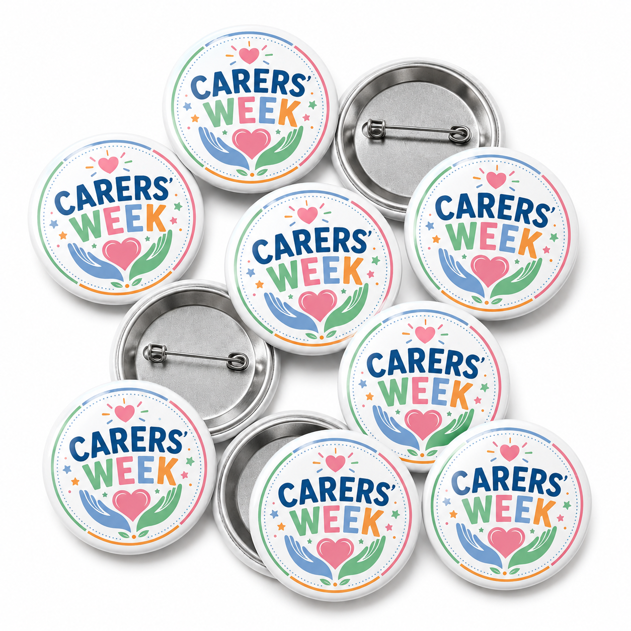 Carers Week button pin badge