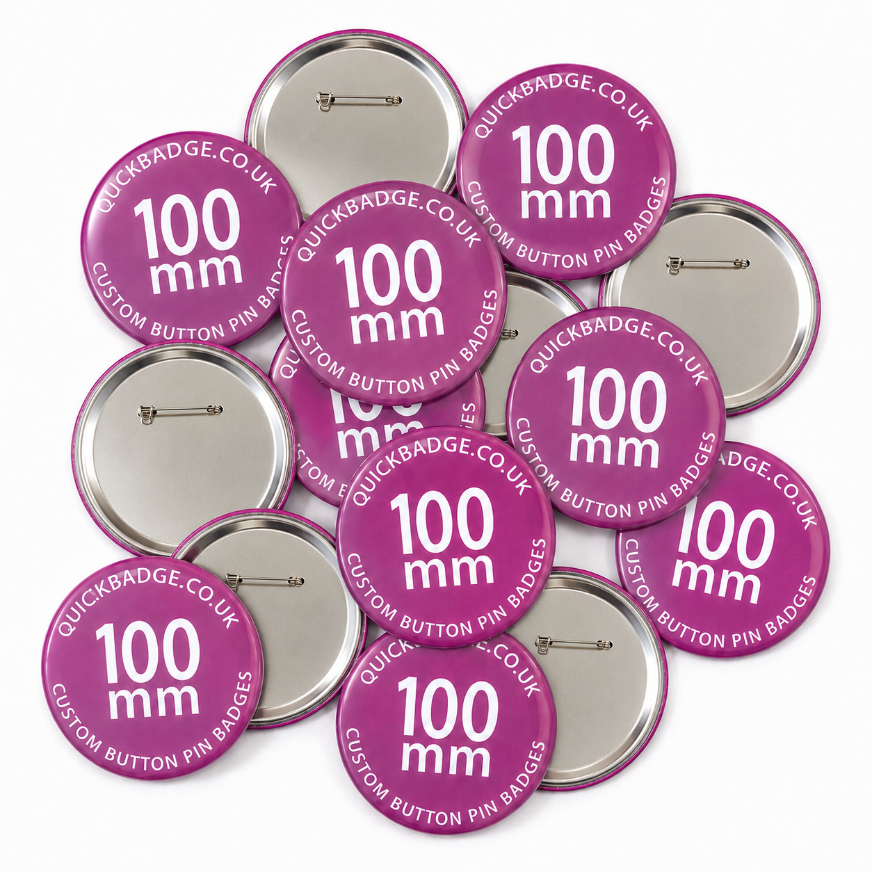 100mm (4 inch) Custom Button Pin Badges